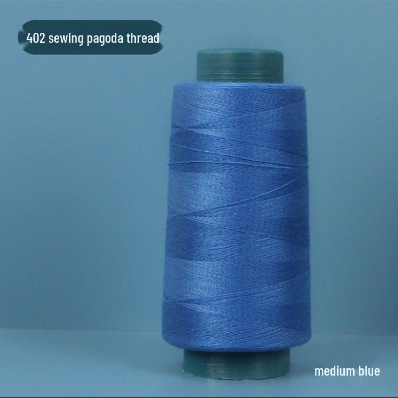 402 Polyester Thread: Black & White Sewing Thread for Hand Needlework and Household Sewing Machines