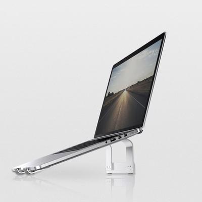 Stable Silver Practical Laptop Stand Aluminum Alloy Ventilated Stand Holder
