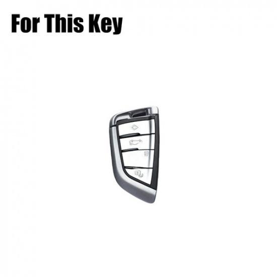 Zinc Alloy Leather Car Key Case Cover For BMW X2 X3 X4 1 2 3 4 5 6 M5 X5 X6 X7