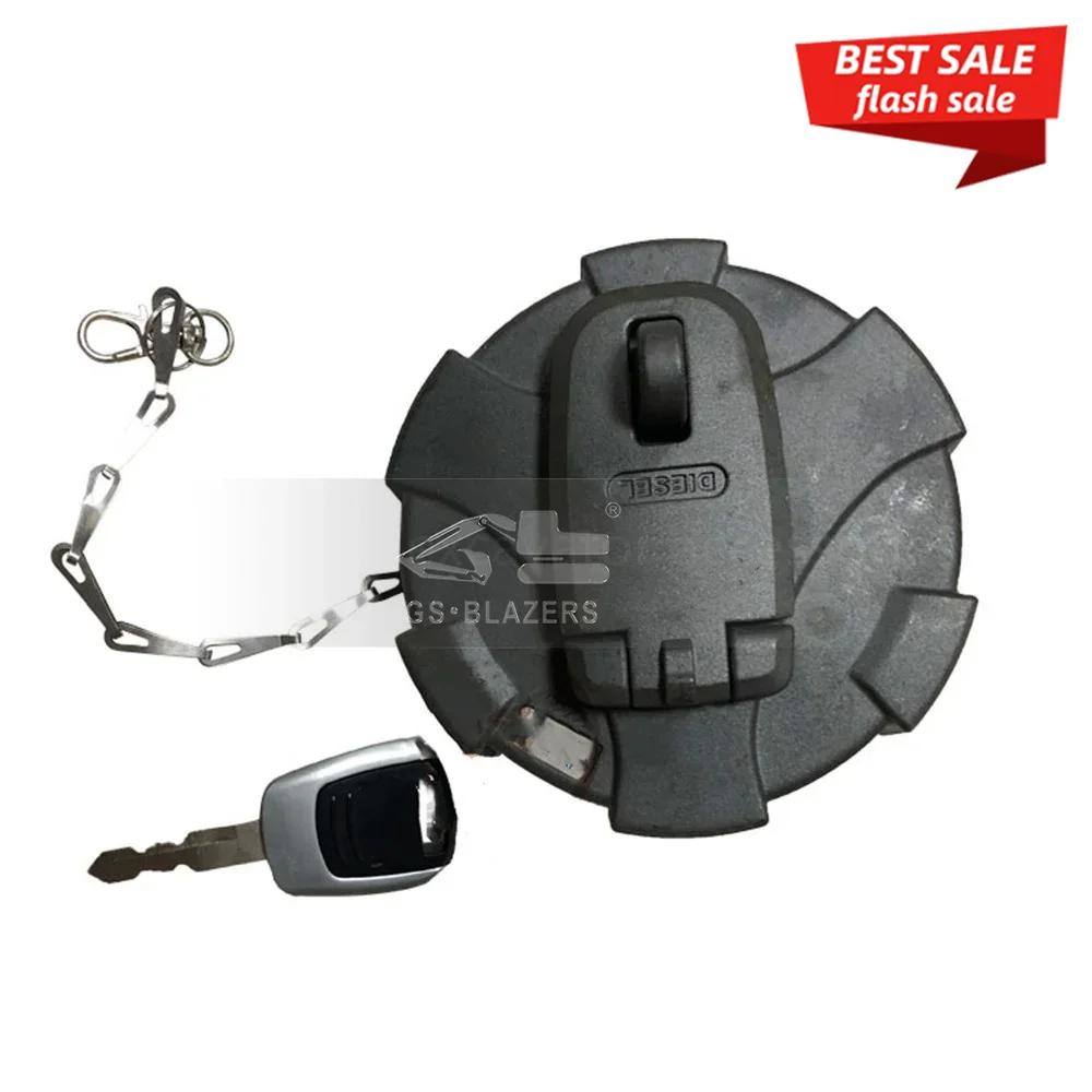 Excavator Parts 32M9-02130 32M9-02120 31M9-02120 for Hyundai R55-9 140 160 180 210 250 290 320 380 800 Fuel Tank Cap Cap key