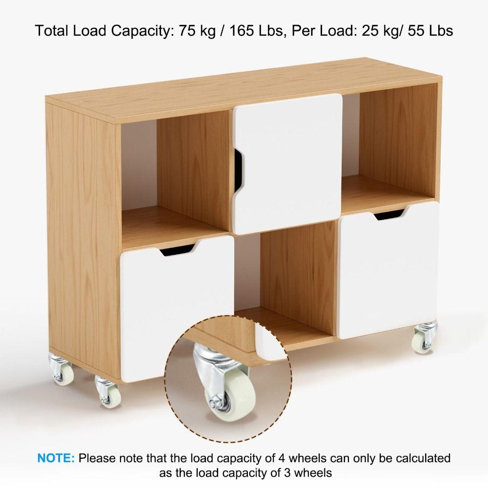 Metal Top Casters Wheels Ball Bearings Stem Caster Wheels Activity Brake Swivel Casters  Furniture