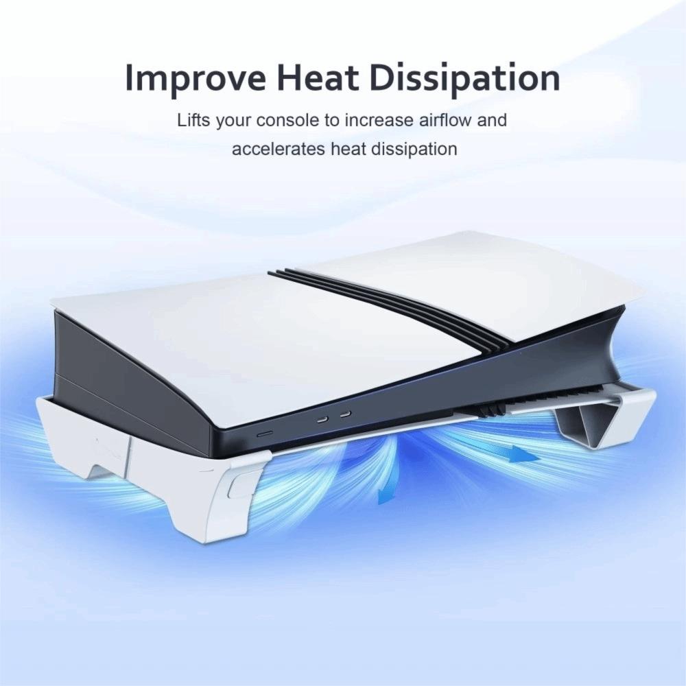 Disc Edition Compatible Horizontal Stand Console Accessories for PS5 Pro Slim Gaming Accessories