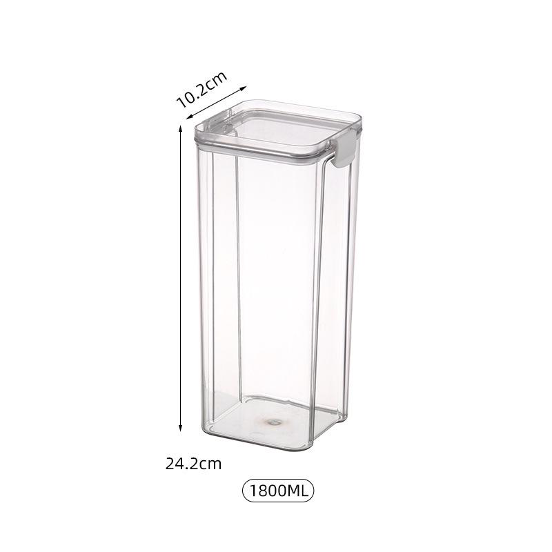 Five Grains Kitchen Airtight Square Spice Jar - Moisture-Proof Food Storage Container