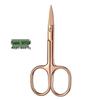 Stainless Steel Russian Style Curved Scissors & Nail File Set for Cuticles, Eyebrows, Nose Hair, and Ingrown Nails