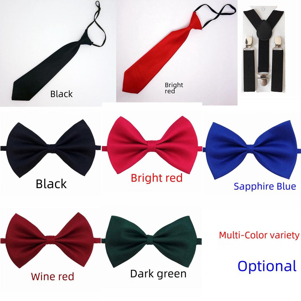 Children's British Style Bow Tie for Boys and Girls - Versatile Baby, Student, and Performance Accessory.