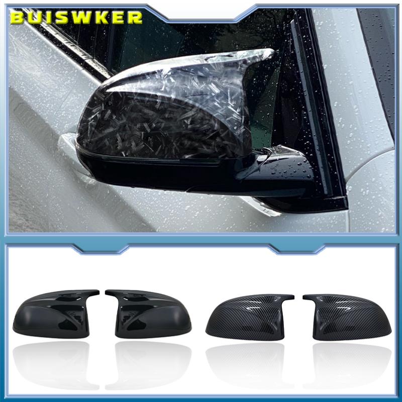 

For BMW X5 G05 X4 G02 X3 G01 2018 ~ Car Rear View Side Wing Mirror Cap gloss black Replacement Cover car