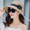 Summer Fashion Simple Straw Visor Hat Sun Shade Hats Sunscreen Sun Protection Foldable Female Seaside Beach Cap Outdoor Hats