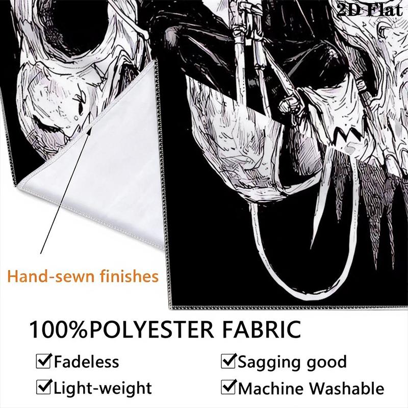 Dorohedoro Wall Tapestry Aesthetic Wall Hanging Printed Fabric Blanket Decorative Tapestries for Bedroom Living Room Home Decor