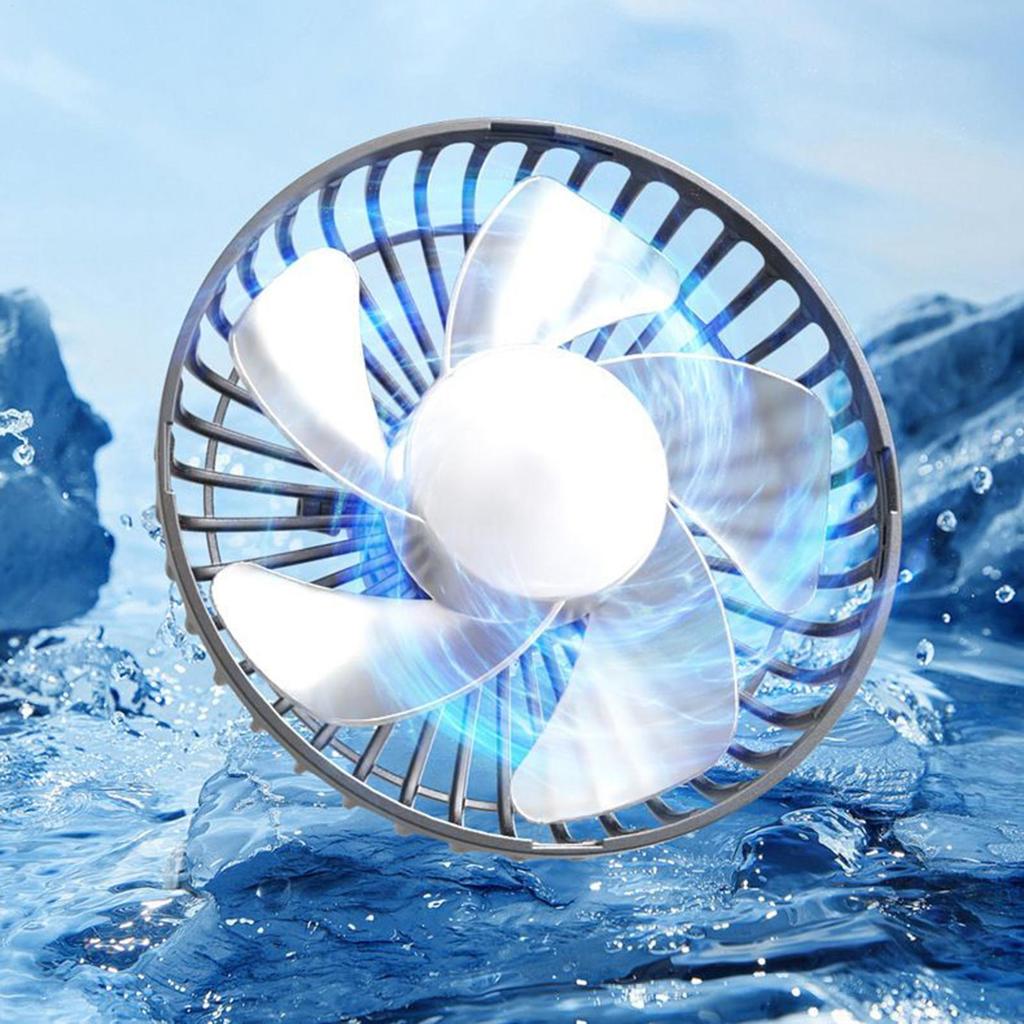 Portable Car Fan 3 Speeds Adjustable Car Fan For Driver Powerful USB Cooler Gadgets Enhance Air Circulation For Truck Golf Cart