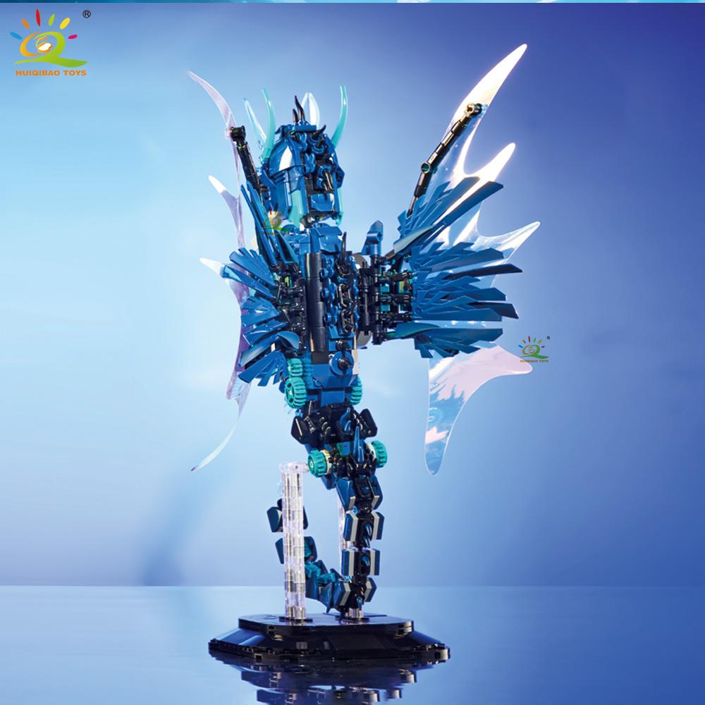 HUIQIBAO MOC Seahorse Tecnico Modello Blocchi da Costruzione Macchinari Serie Marina Mattoncini Giocattolo da Costruzione Per Bambini Decorazione per la Casa