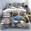 Manchester City Themed Bedding Bedding Duvet Cover Set Duvet Cover Pillowcases Home Decor (1 * Duvet Cover 2 * Pillowcases, Without Duvet Insert)
