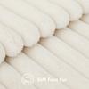 HAPIHAPPY New Faux Fur Throw Pillow Covers Winter Pillow Cover 18X18 Set of 2 Soft Plush Goose Down Pillowcase Fuzzy Home Pillow