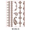 Indian Lace Tattoo Sticker Reddish-Brown Waterproof Tattoo Sticker