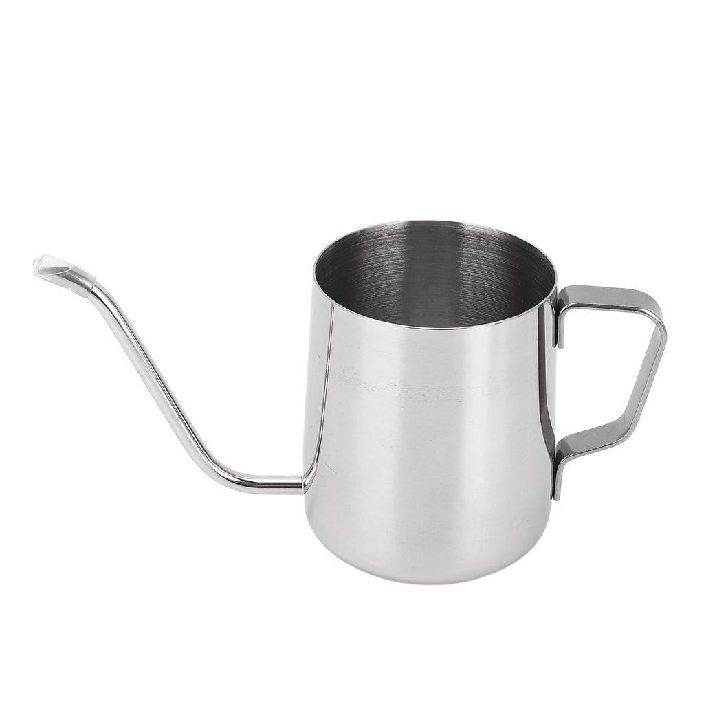 350ml Stainless Steel Pour Over Kettle Gooseneck Spout Coffee Tea Pot Long Narrow Drip Cup Camping Coffee Pot for Travel Outdoor