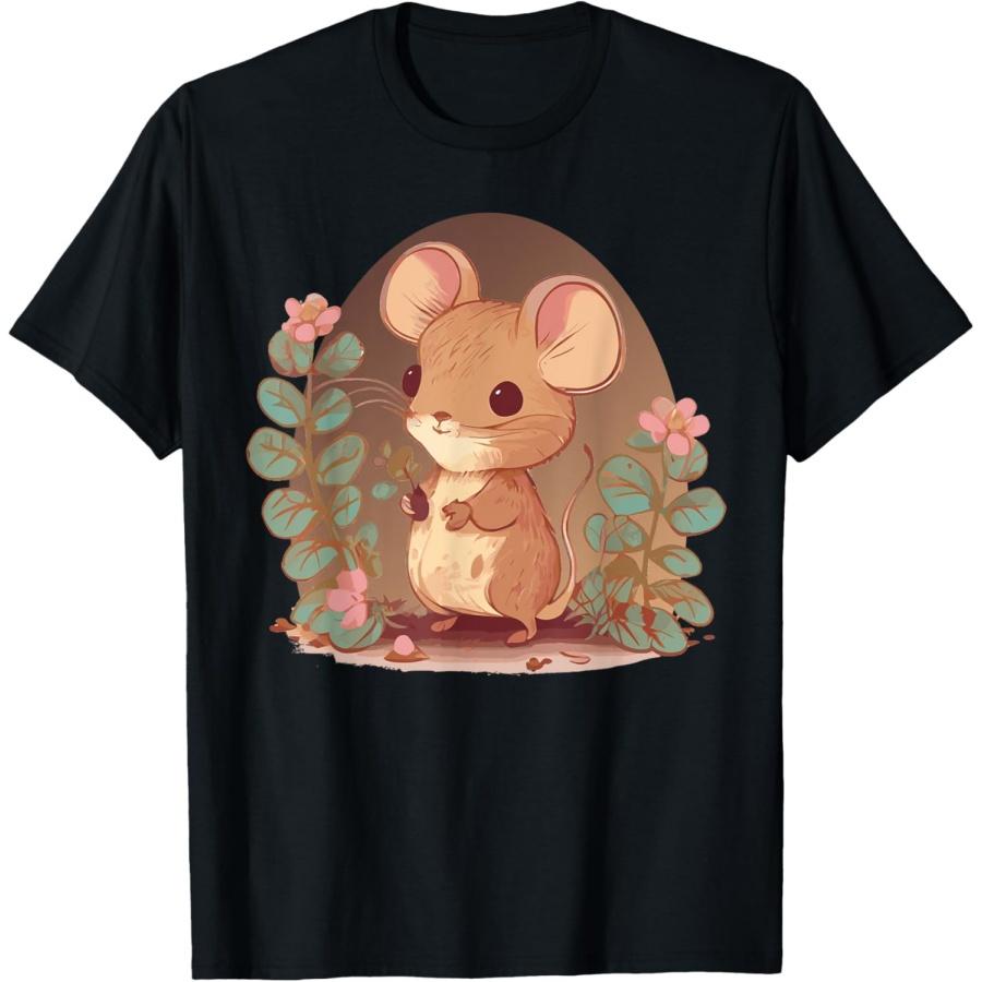 

Cottagecore Mouse Cute Floral Pet Mice Lovers T-Shirt XXXXXL чёрный