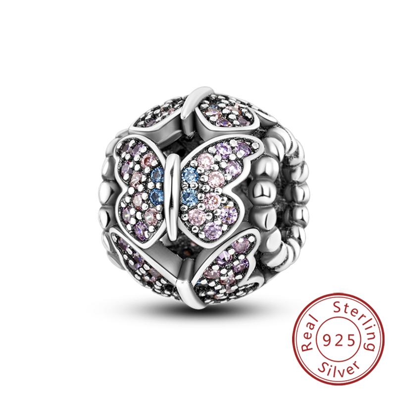 Original Charms Beads Pendan Copper Firefly Bee Butterfly Hummingbird Charm For Bracelets Charm Women Jewelry Gift