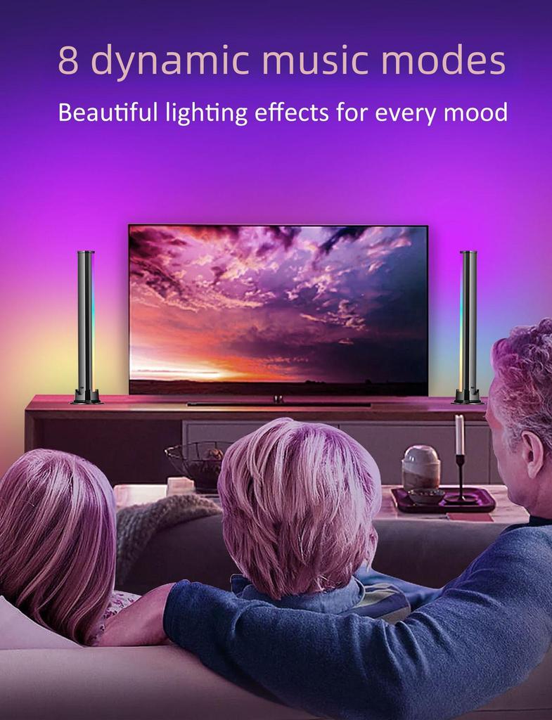 Lumină de atmosferă LED cu muzică WiFi pentru graffiti transfrontalieră, pentru jocuri și TV