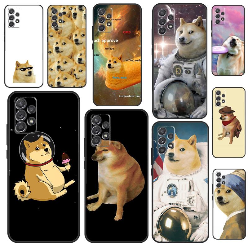 Doge Meme Kabosu Fundas For Samsung A53 A33 A23 A13 A73 A12 A22 A32 A42 A52 A72 A50 A51 A71 A14 A34 A54 Case