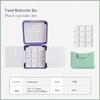 Color-Block Portable Travel Palette Box with Nail Art Pigment Dispenser
