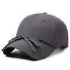Summer Solid Color Quick-Drying Strap Solid Color Bow Baseball Cap Women's Outdoor Camping Sunshade Cap