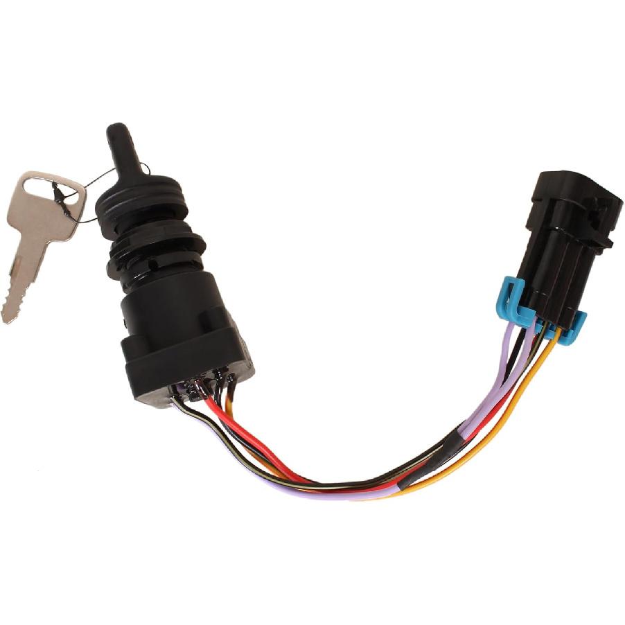 Boat Engine 87-897716K01 897716 8M0059686 3-Position Ignition Key Switch W/Harness for Mercury Marine Quicksilver Outboard Motor