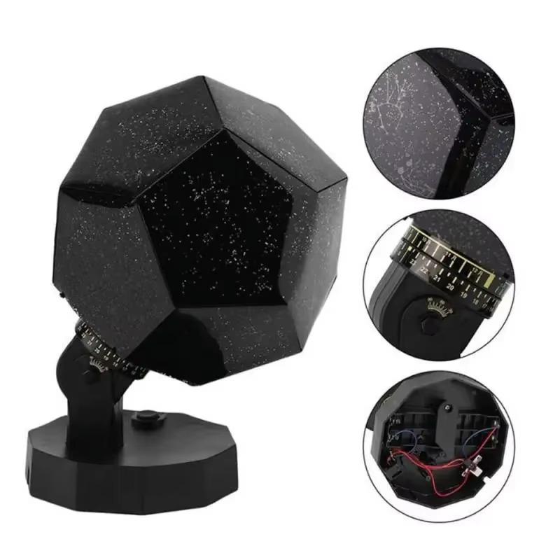 Romantic Sky Night Light Cosmic Stars Projector Laser Constellation Lamp DIY Starry Sky Projection Lights Bedroom Sky Night
