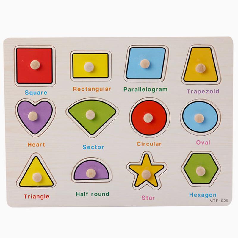 Baby Wooden Puzzles Montessori Baby Toys Alphabet Jigsaw Puzzle Board Games Educational Learning Toys For Children 1 2 3 Kids