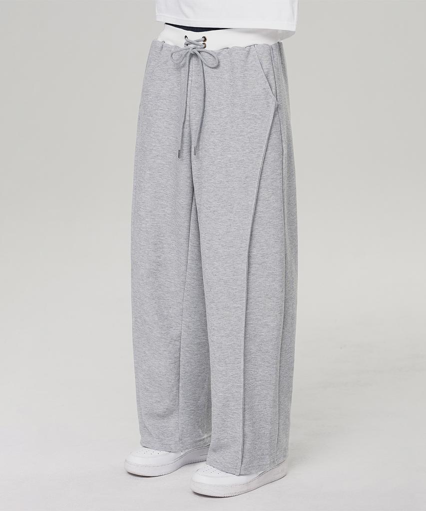 ALVINCLO String Point Color Banding Sweatpants Dlx2983 (2 Colors)