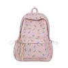 Schoolbag Korean girl style backpack 1011 summer floral small fresh lightweight large capacity schoolbag versatile casual backpack