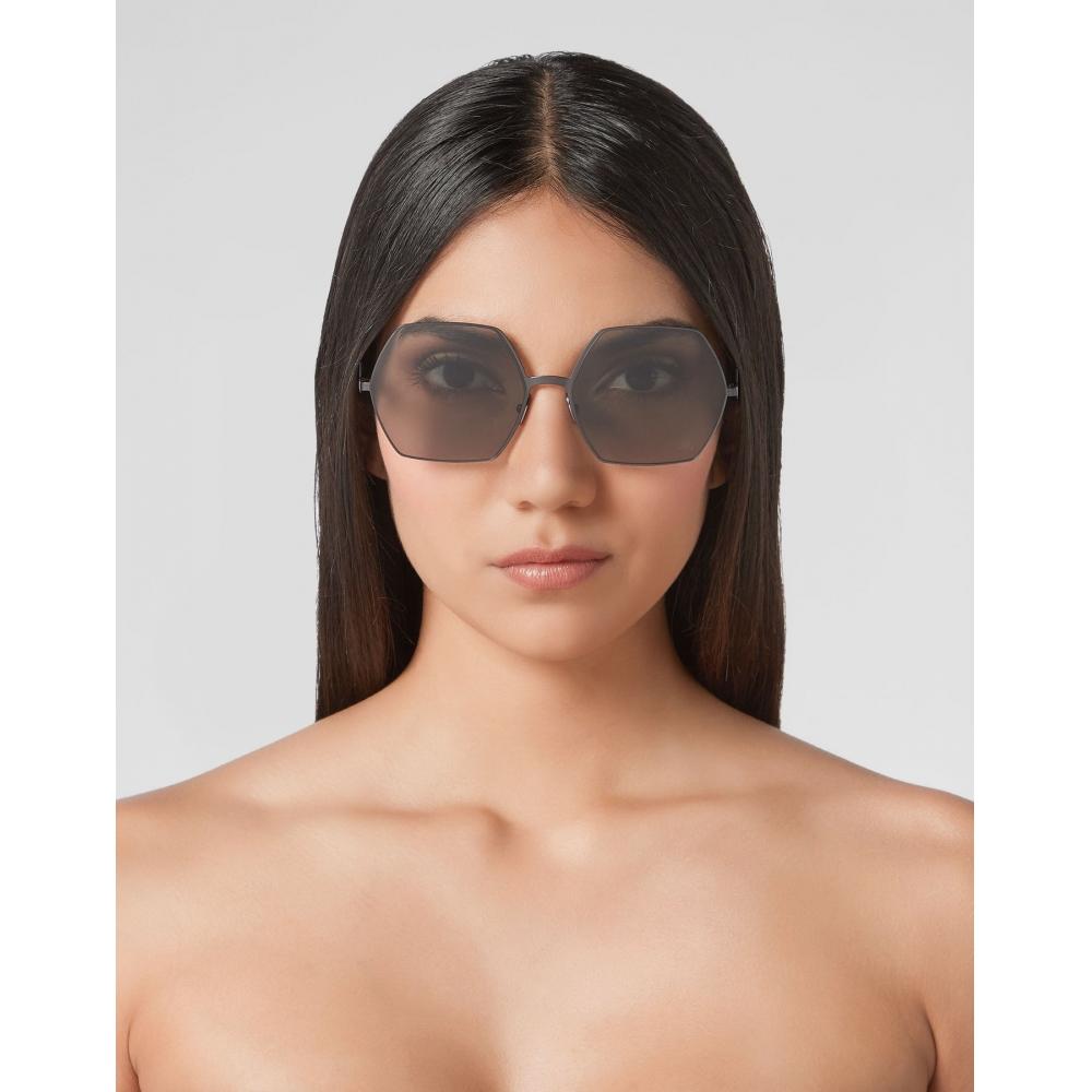 Philipp Plein Sunglasses Statement Black Black Fume Nk