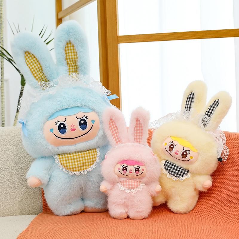 Rabbit Ear Rab Doll POP MART Plush Toy Turned Into Rabbit Doll Ragdoll