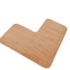 Striped L-Shaped Bathroom Floor Mat Coral Velvet Non-Slip Doormat Absorbent Foot Mat  Shower Room