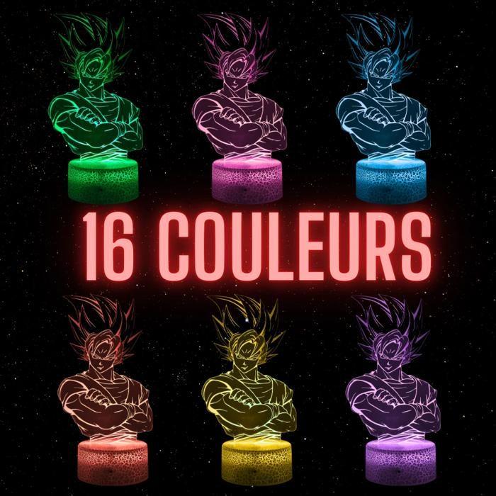 Decorative Lamp - 3D LED Sangoku Bedside Lamp - Multicolor - Touch - Remote Control