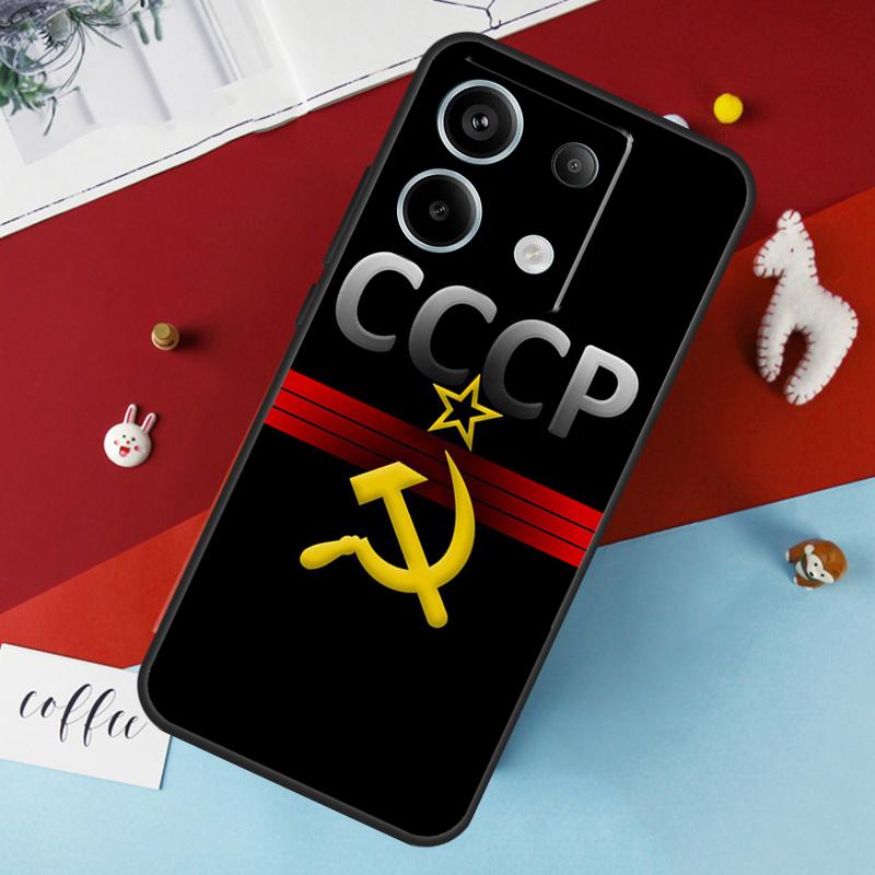 USSR Flag Soviet Union Case For Xiaomi Redmi 13C 12C 10C 9C 10A Redmi Note 11 9 10 12 13 Pro 9S 10S 11S 12S Cover