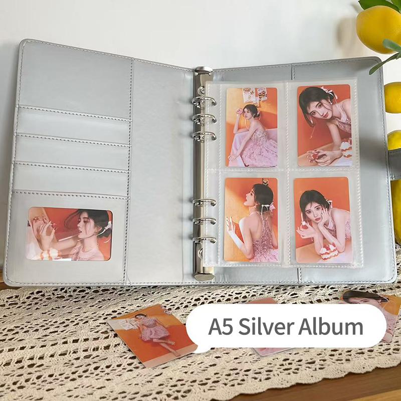 Binder Photocards A5 Photo Card Binder Kpop Idol Card Collect Book Binding Machine Picture Albums Storage Album Stationery