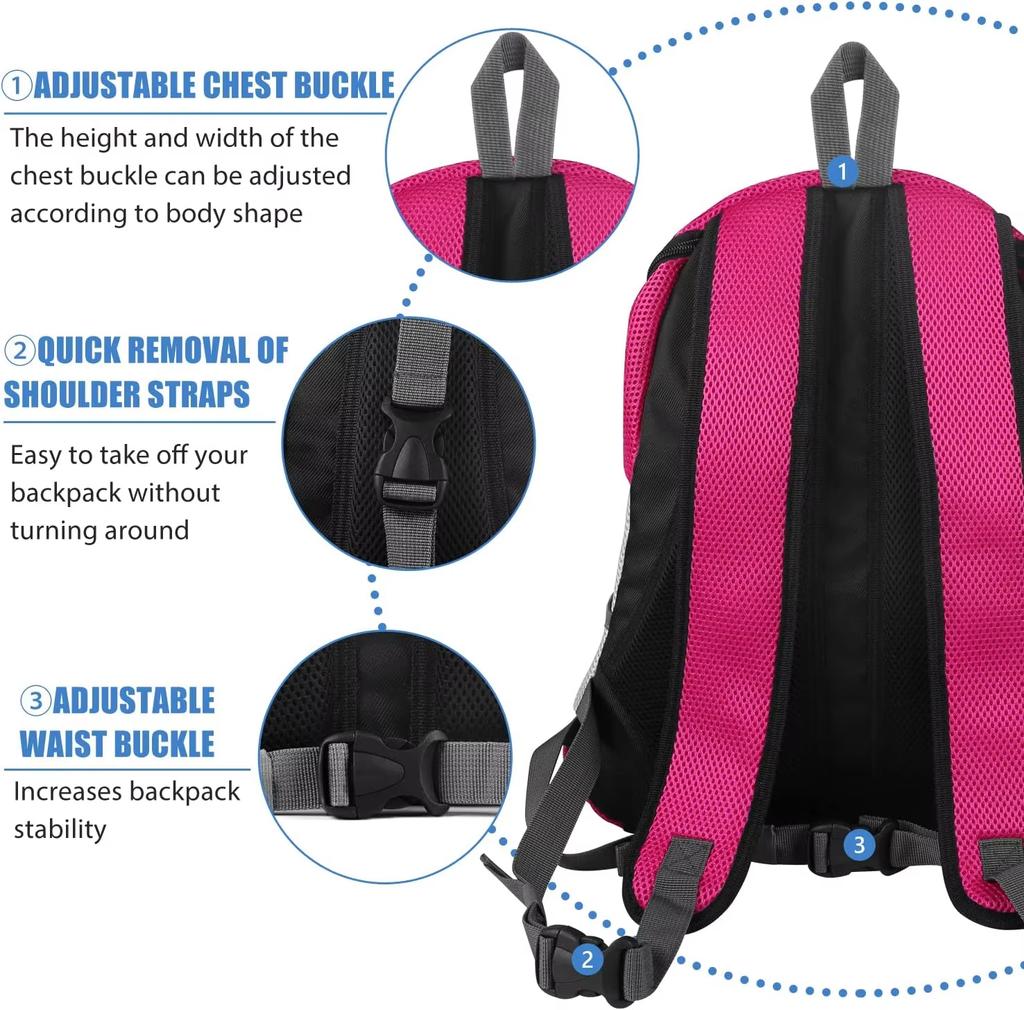 Dog Carrier Backpack Hands-Free Pet Shoulder Bag for Bike Riding Outdoor Hiking Secure Comfortable Travel Camping Bag