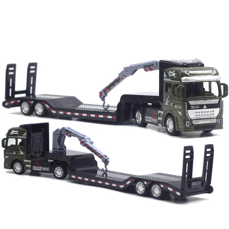 1: 50 Alloy City Flatbed Transport Vehicle, Multiple Trailers, 33Cm Car Model, Cloud Ladder Truck, Excavator