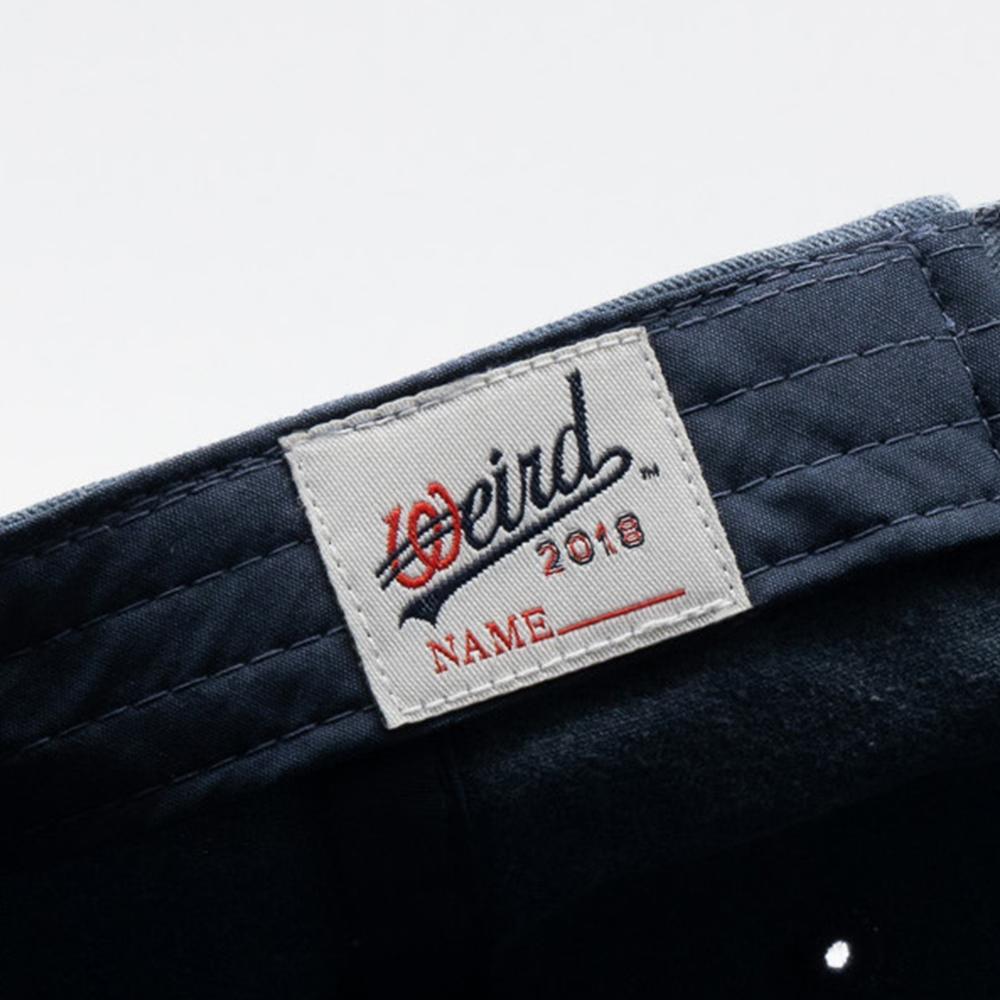 Wieoldeuwoldeu Circle Logo Patch Pigment Ball Cap Navy