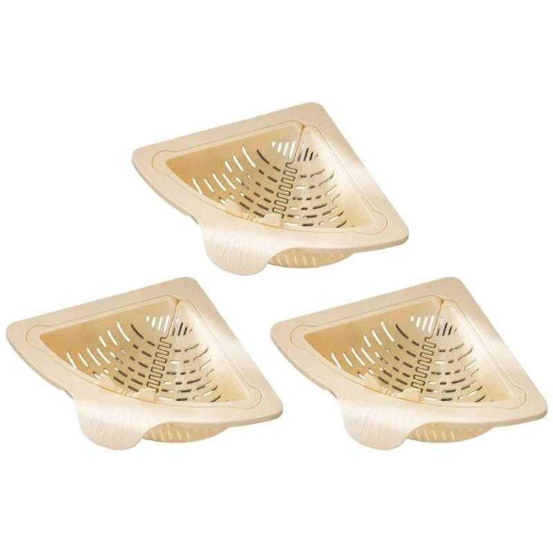 Triangular Magnetic Suction Drainage Filter Basket Corner Sink Strainer Twist Open Bottom Efficient Vegetable Draining