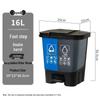 Bidone differenziato a doppio scomparto Kapro 16L