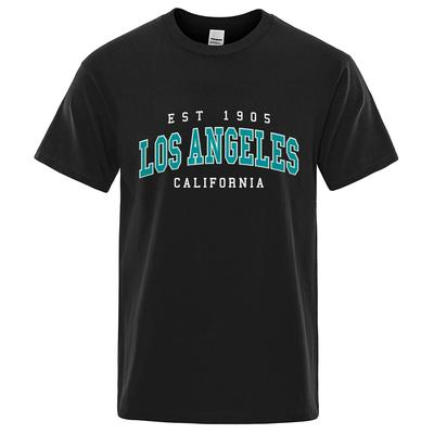 Gegründet 1905 Los Angeles Kalifornien Buchstaben Grafikdruck T-Shirt Herren Mode T-Shirt Sommer Baumwolle Oberteile Locker Street Hip Hop T-Shirts
