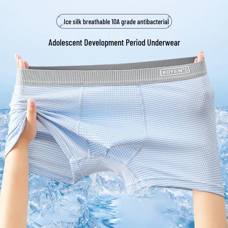 

Мужские трусы-слипы из модала, 4 штуки в упаковке, с ластовицей из шелка и лиоцелла L