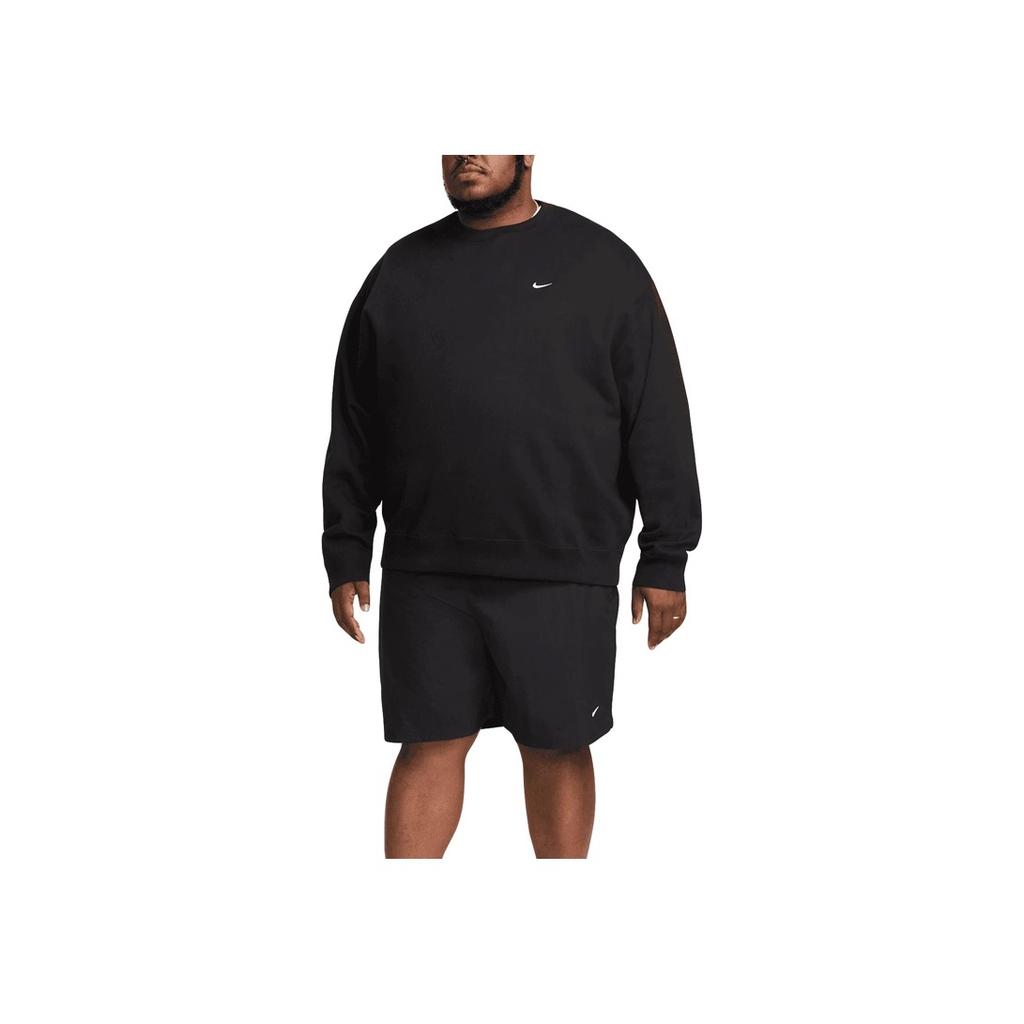 Nike Solo Swoosh Fleece Crewneck Black Men Tops DX1361-010