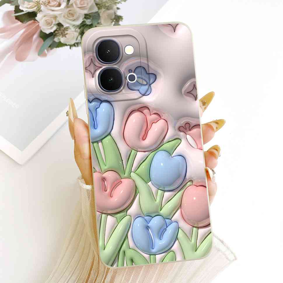 For Vivo Y31d 4G V2543 Case Fashion Cartoon Painting Silicone Full Protcetion Back Cover For Vivo Y 31d Y31D 4G Bumper Shell
