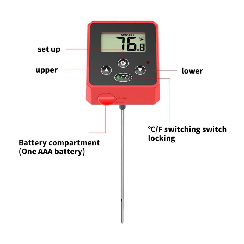 Fast  Read Digital Thermometers with Easy to Read Display Precisions Food Temperature Gauges for Cooking & Baking