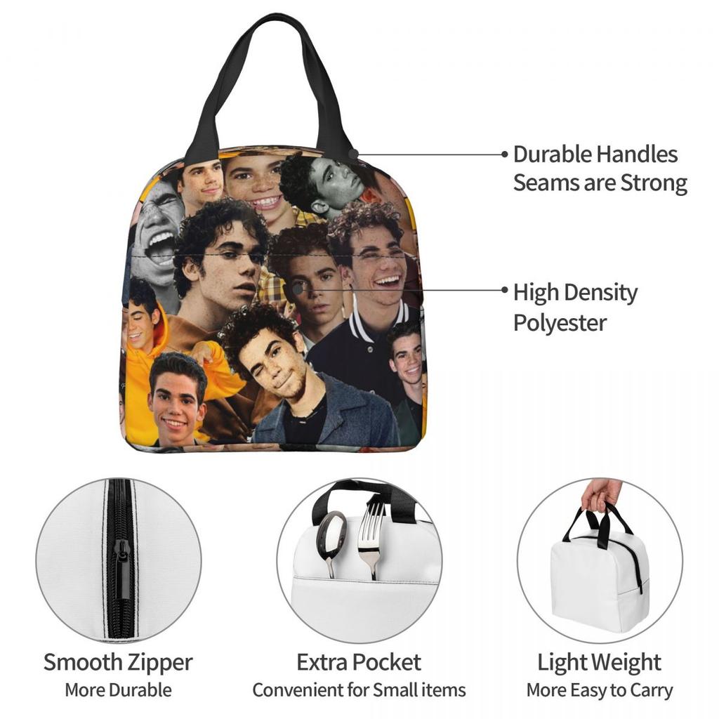 Cameron Boyce Collage Design 2019 Insulated Lunch Bag for Kids School Cooler Thermal Food Box Tote Lunch Boxes Container