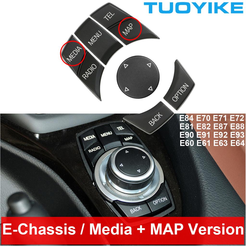 AAAQT1 Car Interior Console CIC i-Drive Multimedia Control Button For BMW 1 3 5-Series X1 E84 X5 X6 E70 E71 E81 E82 E90 E91 E92 E60 E61