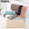 Solid Colour Bathroom Doormat Thickened Anti-slip Bath Quick Dry Plush Carpet Washroom Bedroom Door Mat