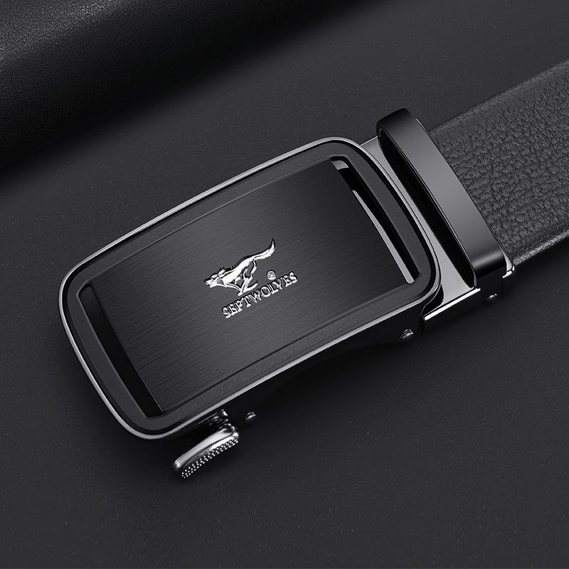 

Ремни для мужских ремней с автоматической пряжкой, ремень из коровьей кожи высшего слоя, универсальные брюки высокого класса 130cm