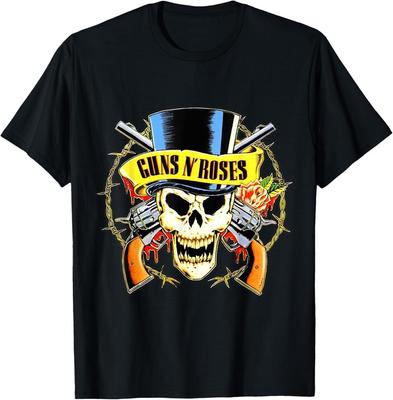 Guns N' Roses Offizielles Zylinder Schädel T-Shirt